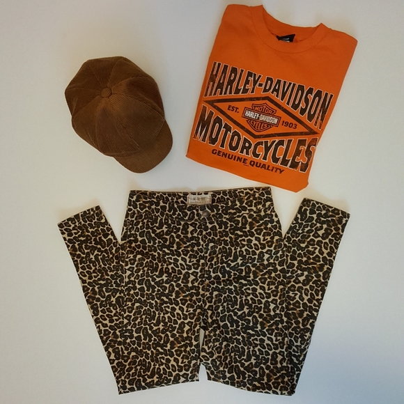 Free People Denim - Free People Leopard Print Crop Jeans